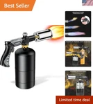 Safe And Efficient Cooking Torch - Adjustable Flame & Ideal Gift For Chefs. Fixed Price $45.00.