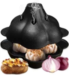 Cast Iron Garlic Roaster Pot With Lid Oven Bbq Cooking Baker Kitchen Tool Pro. Fixed Price $54.69.