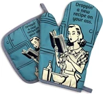 Zcyhtqp, Droppin' New Recipe Your Axx, Funny Silicone Non-slip Oven Mitts. Fixed Price $19.96.