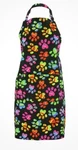 Animal Rescue Colorful Paw Print Pet Lovers Kitchen Apron With Pockets. Fixed Price $8.95.
