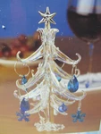 Boston Warehouse Winter Wonderland Glass Wine Markers & Christmas Tree Holder. Fixed Price $19.99.