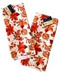 Autumn Leaves Hanging Microfiber Kitchen Towels Greenbrier New 15" X 25". Fixed Price $20.69.