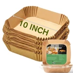 Inch Largest Air Fryer Disposable Paper Liner, 10''SQUARE, Brown. Fixed Price $21.46.