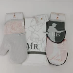 Disney His & Her Kitchen Oven Mini Silicone Mitts Towels Cinderella Prince. Fixed Price $40.90.