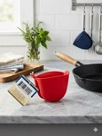 Home Collection Silicone Mini Oven Mitt Red Pinch Grip Heat Resistant Pot Holder. Fixed Price $5.99.