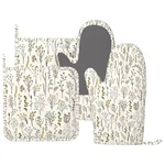 Colorful Wildplants Oven Mitts And Pot Holders Sets Silicone Wildflowers Kitc.... Fixed Price $29.32.
