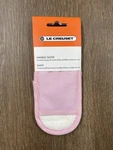 "chiffon Pink" Creuset 100% Cotton Skillet Sleeve Glove Pot Holder Fabric. Fixed Price $40.99.