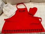Kids Pantry 3 Piece Chef Bundle: Cotton Apron, Hat And Oven Mitt Baking Kitchen. Fixed Price $13.90.