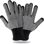 Flexible Heat Protection Gloves With Silicone Bumps - Perfect For Hair Styling. Fixed Price $13.75.