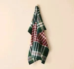Magnolia Hearth & Hand Kitchen Flour Sack Dish Towel Signature Plaid Christmas. Fixed Price $25.00.