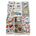 True Living Kitchen Towel Set 12 Pack Farmhouse Coffee Butterfly Fruit 14X24 New. Fixed Price $24.99.