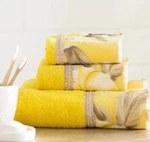 Melrose 3 Piece Bath Towel, Hand Wash Cloth Set, Yellow. Fixed Price $29.98.