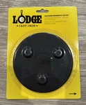 Lodge Cast Iron Silicone Magnetic Trivet Black Round 5.75" New Nos. Fixed Price $17.02.