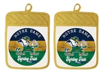 Notre Dame Irish Pot Holder Oven Mitts Hot Pad Linen Towel Kitchen DZ308DPH. Fixed Price $16.99.