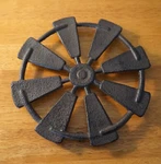 Cast Iron Rustic Country Primitive Amish Windmill Trivet Farm Kitchen Home Decor. Fixed Price $15.95.