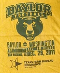 Baylor Bears Football Alamo Bowl Yellow & Green Game Day Rally Towel 2011. Fixed Price $10.99.