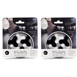 Three By Seattle Trivlets Set Of 12, Heat-resistant Silicone Trivets .... Fixed Price $37.64.