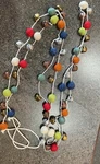 (1) Box Creative Co-op Wool Ball Bells 72 Garland Nib Unused Unique Home Decor. Fixed Price $20.00.