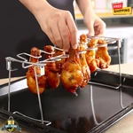 1PC Stainless Steel Grill Rack Chicken Leg Oven Bbq Kitchen Tool. Fixed Price $19.69.