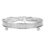 Home Basics Pave Nonskid Trivet Ornate Design Diamond Band Around B.... Fixed Price $18.99.