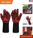 Versatile Silicone Bbq Gloves 1472 Non-slip Heat Protection For All Cooks. Fixed Price $16.99.