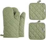 Oven Mitts And Pot Holders 4 Pcs Set,high Heat Resistant 500 Cotton-green. Fixed Price $26.10.
