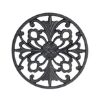 Sungmor Cast Iron Trivet With Intricate Floral DESIGN,DIA-9.2 Inch Heat-resistan. Fixed Price $29.99.