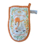 Vtg Original Holly Hobbie Oven Mitt Orange White American Greetings Hot Pad. Fixed Price $19.99.