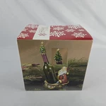 Holiday By Kirklands - Santa Wine Bottle Holder Heavy Resin Christmas Figurine. Fixed Price $20.89.