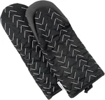 Heat Resistant Designer Kitchen Oven Mitts With Neoprene Non-slip Grips And Hang. Fixed Price $32.92.
