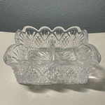 Vintage Godinger Dublin Crystal Sugar/sweet Low Holder. Fixed Price $15.00.