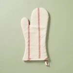 Hearth & Hand Magnolia Holiday Striped Oven Mit. Fixed Price $25.00.
