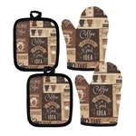 Coffee Always Good Idea Oven Mitts Non Slip Heat Resistant Kitchen Glove.... Fixed Price $32.35.