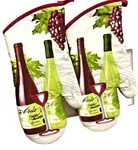 Oversized Flame Oven Mitts 1 Pair Heat Resistant Big Pot Holders. Fixed Price $11.89.