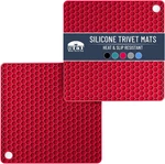 Btat- Silicone Mats, 2 Pack, Rose Red, Hot Pads For Kitchen, Trivets. Fixed Price $10.11.