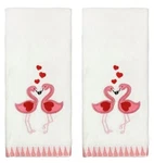 Celebrate Valentine's Day Love Cotton Kitchen Bath Towels Set Of 2 Wedding Gift. Fixed Price $21.99.