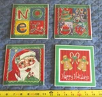 New Christmas 6"X Tile Cork Back Decor Trivet Wall Table Gift Kitchen Teacher. Fixed Price $8.99.