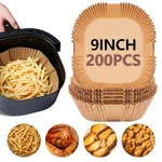 Ubeesize 9-INCH Air Fryer Parchment Liners 200 Pack, Square Non-stick. Fixed Price $25.67.
