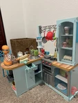 American Girl Kitchen Set Gourmet Cuisine And Dining Table. Fixed Price $225.00.