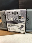 Eco Home Over The Sink Dish Drying Rack W/ Cutlery Holder 11"X20". Fixed Price $9.52.