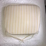 Pottery Barn Classic Dining Chair Cushion Yellow Stripe Piping Zip 17.5 X 15.25. Fixed Price $39.00.