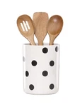 Kate Spade New York Deco Polka Dot Crock Utensil Holder All In Good Taste Lenox. Fixed Price $26.00.