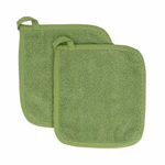Ritz Royale Collection 100% Cotton Terry Cloth Pot Holder Set 2-PACK Green. Fixed Price $14.49.