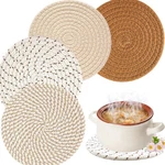 4 Pcs Trivets For Hot DISHES(7.1IN),POT Holders Kitchen Pads. Fixed Price $11.90.
