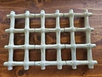 Vintage Tan Expandable Hot Plate Pot Rest Trivet Bamboo. Fixed Price $19.99.