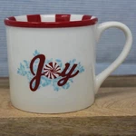 Joy Starbucks Coffee Mug Holiday 2007 14OZ Peppermint Stripe Winter Hot Choc. Fixed Price $25.00.
