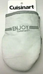 Cuisinart Mini Oven Mitts (2)LIGHT Gray Enjoy 100% Cotton Neoprene Nwt. Fixed Price $10.99.