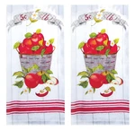 New Of 2 Kay Dee Bushel Red Apples Farmhouse Terry Kitchen Dish Towels. Fixed Price $16.99.