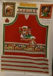 Cut And Sew Fabric Apron Panel Apples & Ginger With Hot Pads Mm Inc. Fixed Price $17.99.