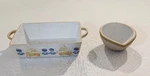Anthropologie Marie Lena Loaf Pan And Bowl Set Oven Safe. Fixed Price $22.45.